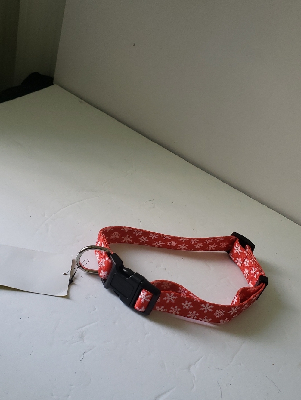 🤯3/$12 Native Pup Christmas Holiday Snowflake Red Dog Collar NWT Size Large